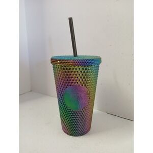 Starbucks Fall 2023 Oil‎ Slick Studded Grande 16 oz Cold Cup Tumbler